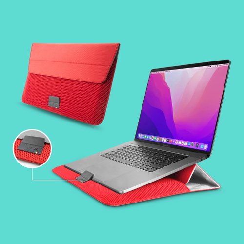 COZI 官方旗艦館 Stand Sleeve纖薄支架電腦包保護套筆電包-13~16寸 M1~M4 MacBook