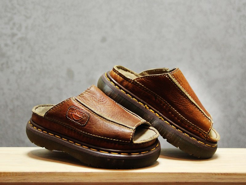 Tsubasa.Y Ancient House Mocha 004 Stitching Martin Shoes, Dr.Martens England - Women's Casual Shoes - Other Materials 