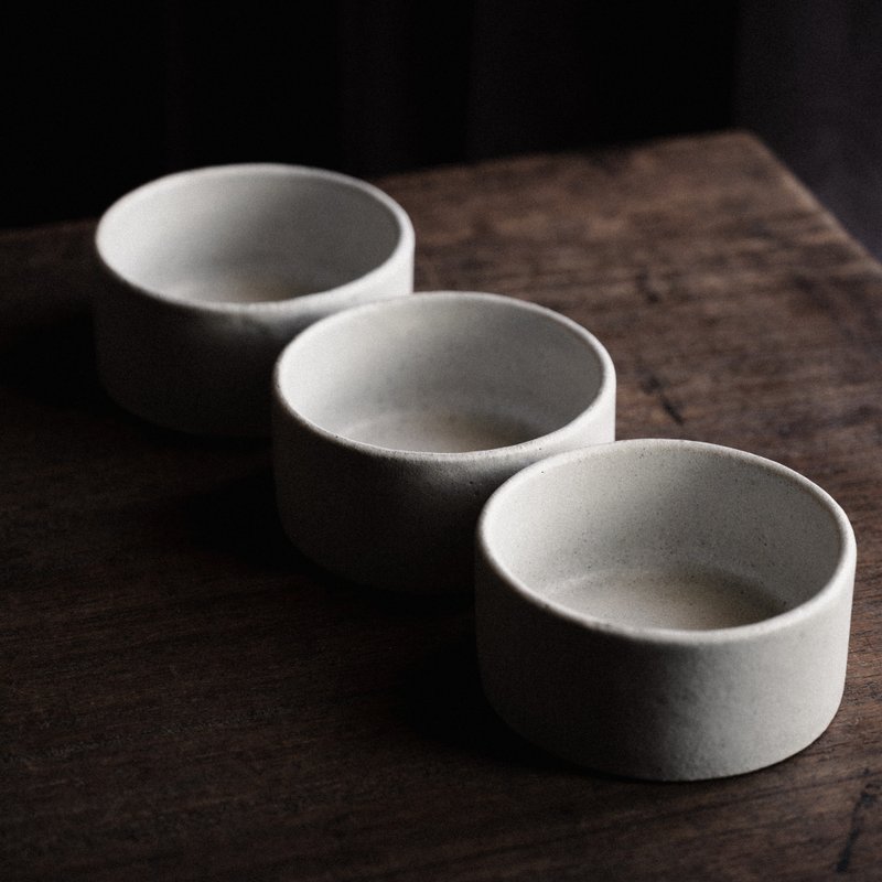 圓淺杯  踏雪 - 碗 - 陶 