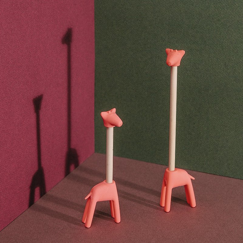 DOIY Zoo Eraser-Giraffe - อุปกรณ์เขียนอื่นๆ - ไม้ สีแดง