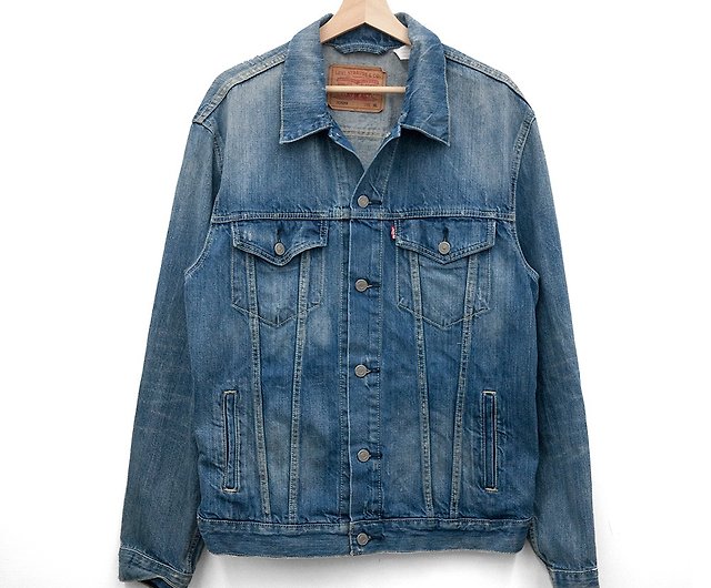 LEVI'S 70589 denim jacket second-hand vintage washing color - Shop  afterworktw Men's Coats & Jackets - Pinkoi