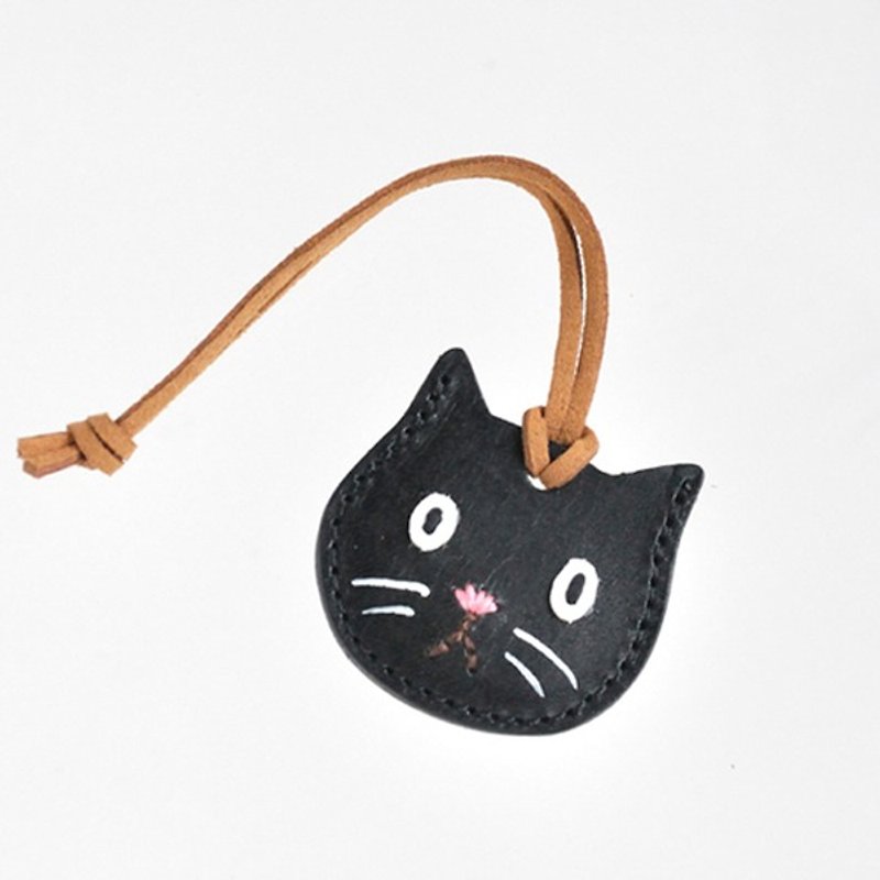 Wallet charm　which can store about 2 coins-Black cat - อื่นๆ - หนังแท้ สีดำ