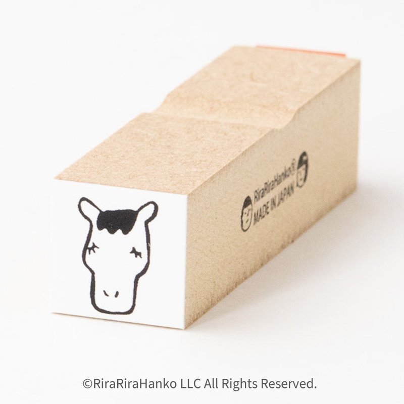 Horse*Rubber stamp*15mm square*R990 - Stamps & Stamp Pads - Wood 