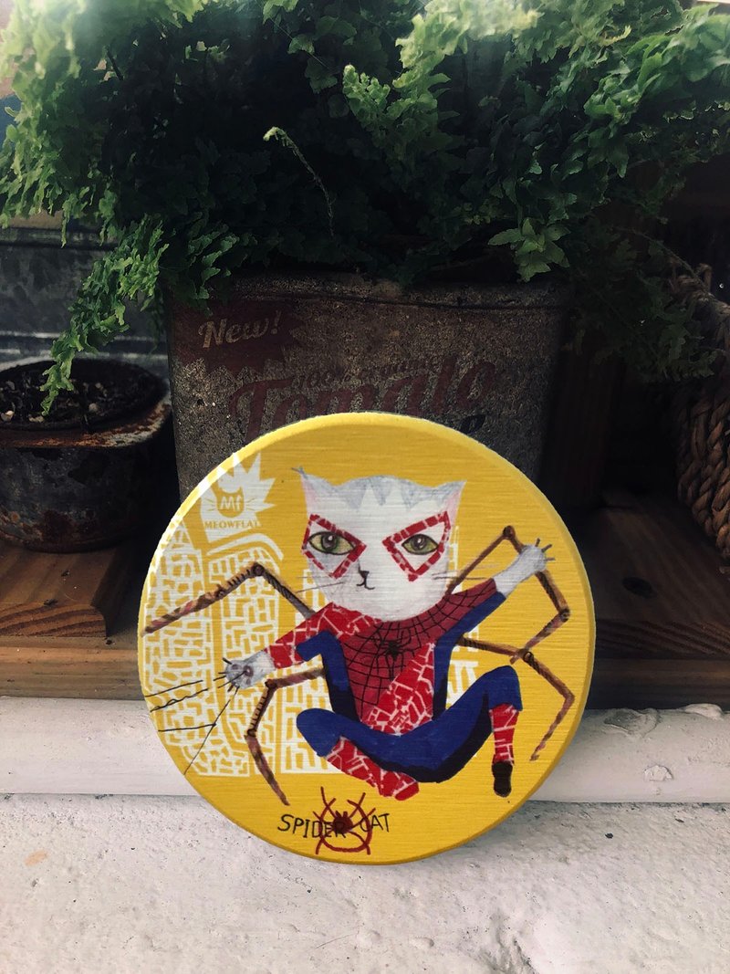 珪藻土杯墊 | 貓杯墊系列 - 杯墊 - 防水材質 