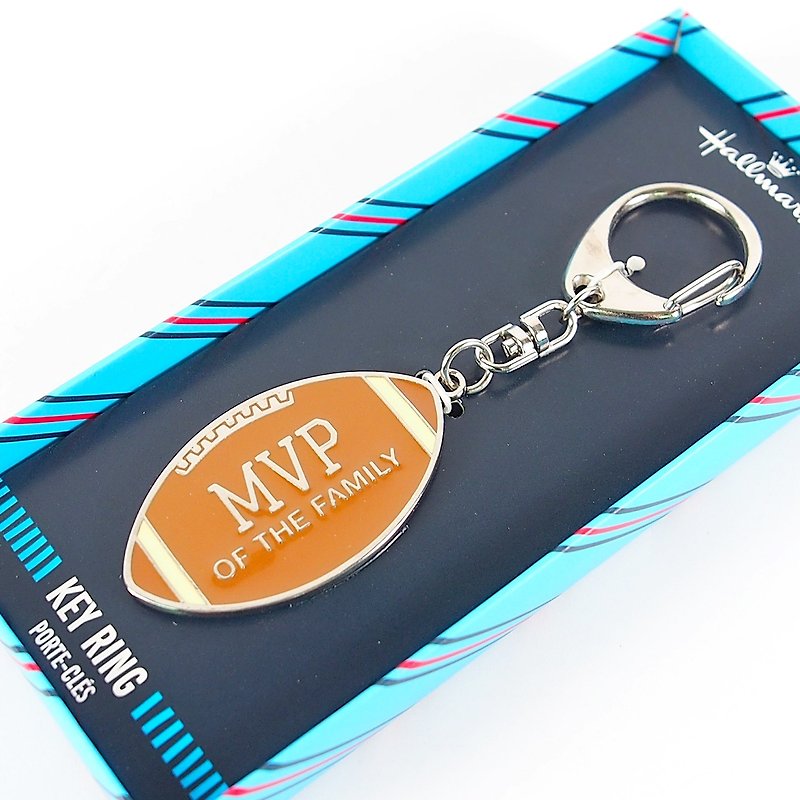 Modeling key ring - American football [Father's Day gift] - Keychains - Other Metals Orange