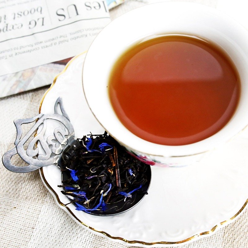 French Blue Earl Black Tea - Tea Bag 10 into │ one hand private world black tea - Tea - Fresh Ingredients Brown