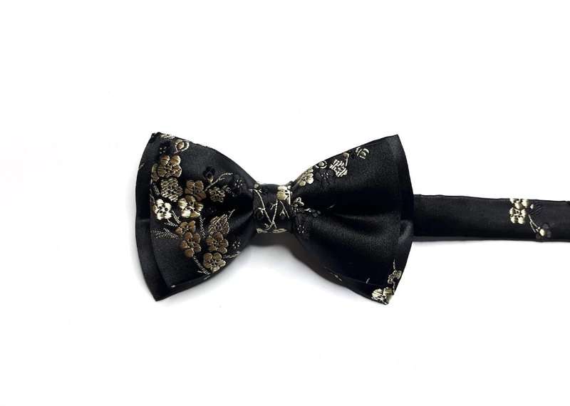 Black gold plum bow tie Bow ties - Ties & Tie Clips - Polyester Black