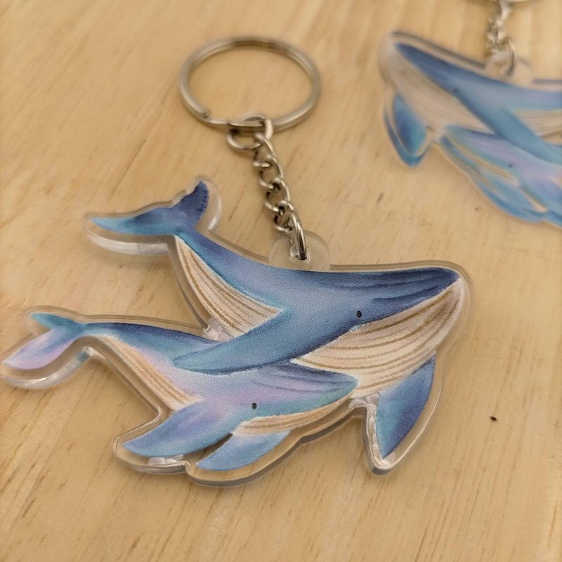 Bryde's Whale Keychain - Keychains - Acrylic Multicolor