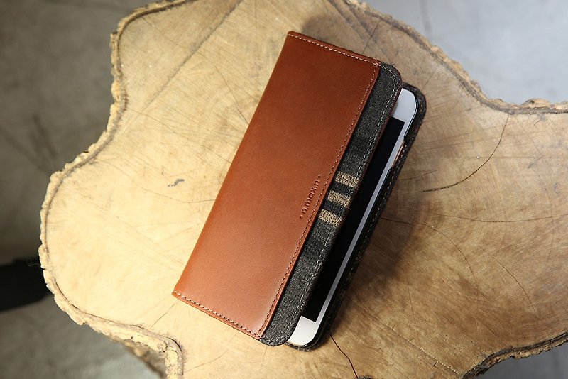 iPhone 7 /  iPhone 8 /4.7 inch New Slipcase Series Leather Case - Brown - เคส/ซองมือถือ - หนังแท้ สีนำ้ตาล