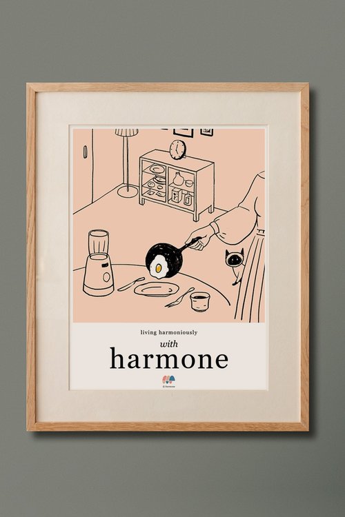 harmone 煎個蛋 插畫海報