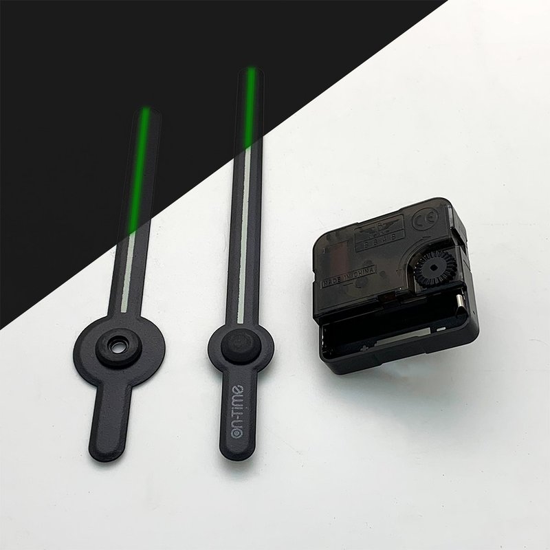 Spare Part Clock Sweep Movement and Clock Hand V2MH Night Glow - 時鐘/鬧鐘 - 鋁合金 黑色
