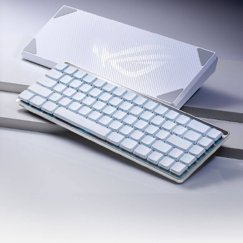 ASUS 華碩 ROG Falchion RX Low Profile 矮軸65%電競鍵盤 - 電腦配件 - 塑膠 白色