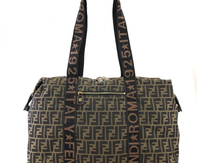 日本直送 名牌中古包 】FENDI フェンディ ズッカ キャンバス