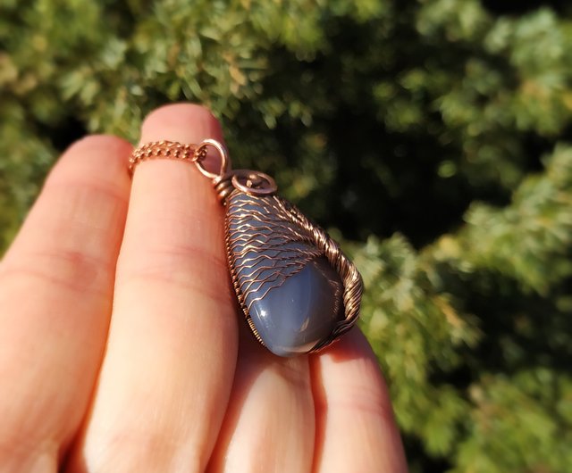 Botswana Agate Copper Necklace