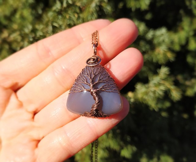 Botswana Agate Copper Necklace