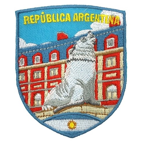 A-ONE 阿根廷 海獅 雕像 海岸 PATCH 刺繡徽章 胸章 立體繡貼 裝飾