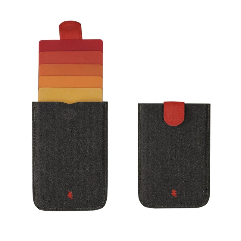 荷蘭 allocacoc dax卡片收藏夾/紅色 - 證件套/卡套 - 聚酯纖維 紅色