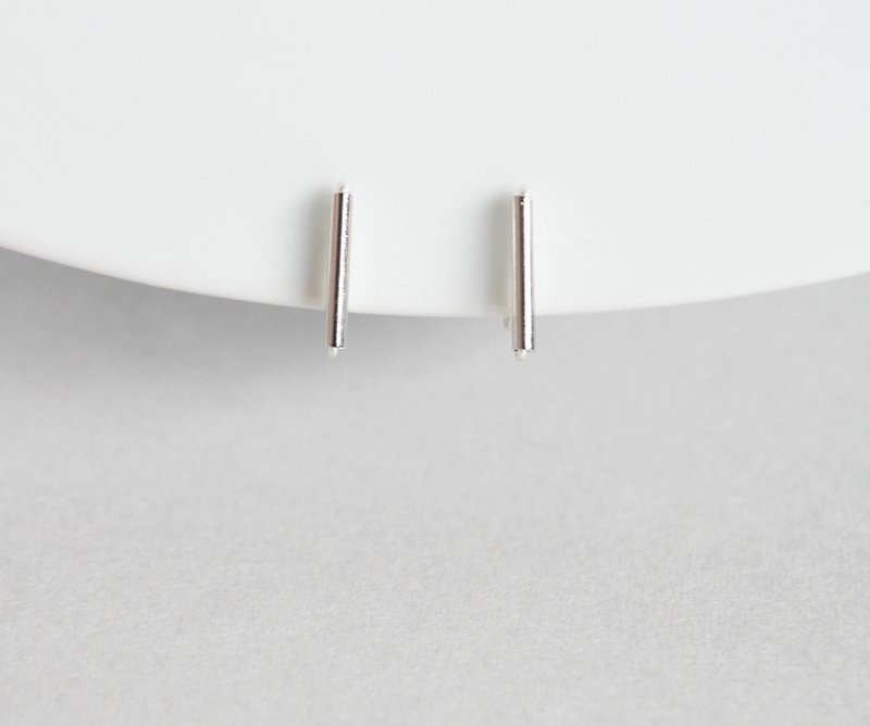 Painless Clip-On/ Silver Stick Clip-On Earrings like Clip-On Earrings Style Ear Clips