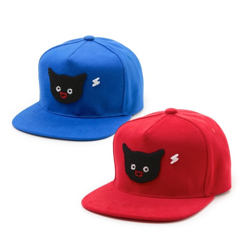 貓貓想電你-棒球帽 - 紅 / 藍二款 - 帽子 - 棉．麻 紅色
