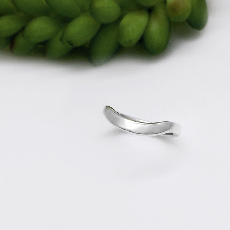 Curve silver ring of the smile - General Rings - Sterling Silver Silver