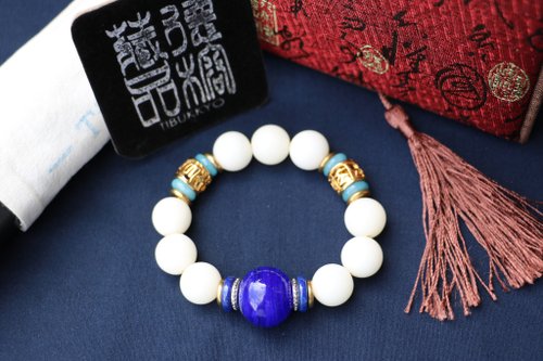 TIBUKKYO德榕藏品 白玉菩提根14mm圓珠 手珠串珠手環 客製化設計菩提子 念珠佛珠