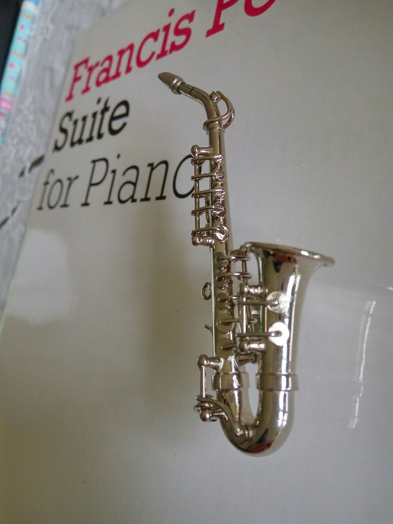 FUGUE Origin If you are also obsessed with Saxophone - Music Gifts - Magnets - Magnets - Other Metals Gray