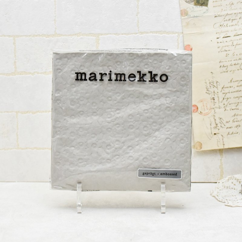 German napkin-marimekko gray background print - ผ้ารองโต๊ะ/ของตกแต่ง - กระดาษ 