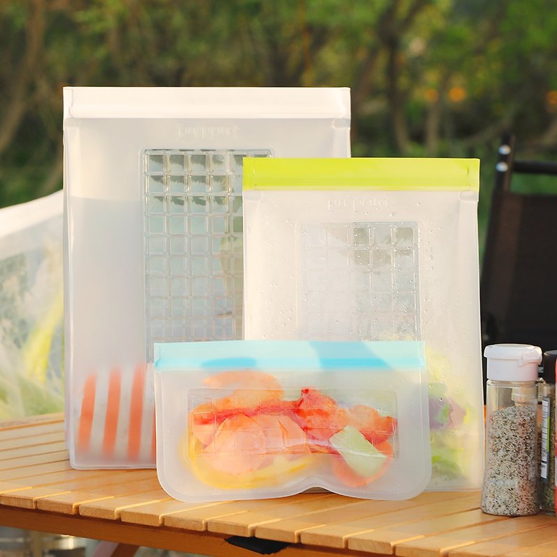 美國 Prepara 食物保鮮密封袋 / 1號袋 / 2入 - 便當盒/食物袋 - 塑膠 透明
