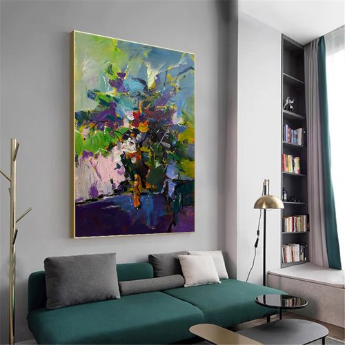 春雲手描き油絵/抽象画/オリジナルグッズ/装飾画/壁掛け絵画