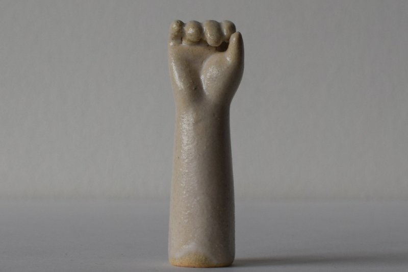 Ceramic Art Hand Vase - 擺飾/家飾品 - 陶 