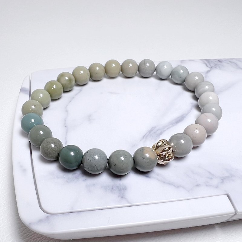 Avalokitesvara special tune. Meticulous time, one picture and one object to heal and stabilize emotions l Alxa agate l - Bracelets - Crystal Multicolor