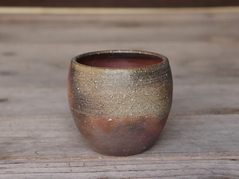 備前 フリーカップ(中)　f1-037 - 花瓶・植木鉢 - 陶器 ブラウン