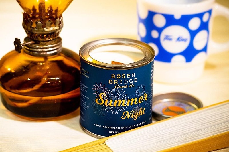 ROSEN BRIDGE Candle Summer Night - Candles & Candle Holders - Wax Blue