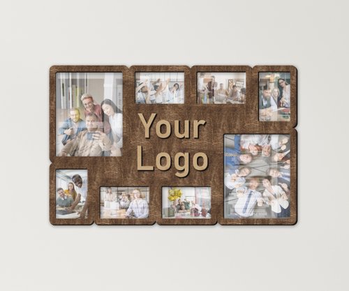 Mr.Carpenter Store Custom photo frame business logo Personalized office wall decor Picture frame