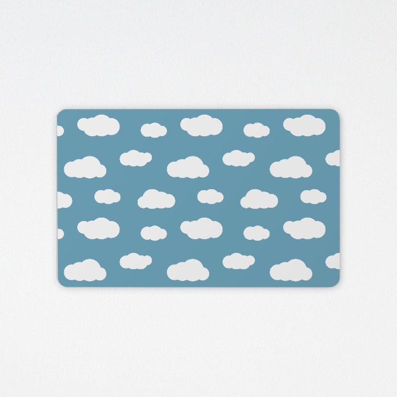 Small cloud pattern | chip leisure card - Other - Other Materials Blue