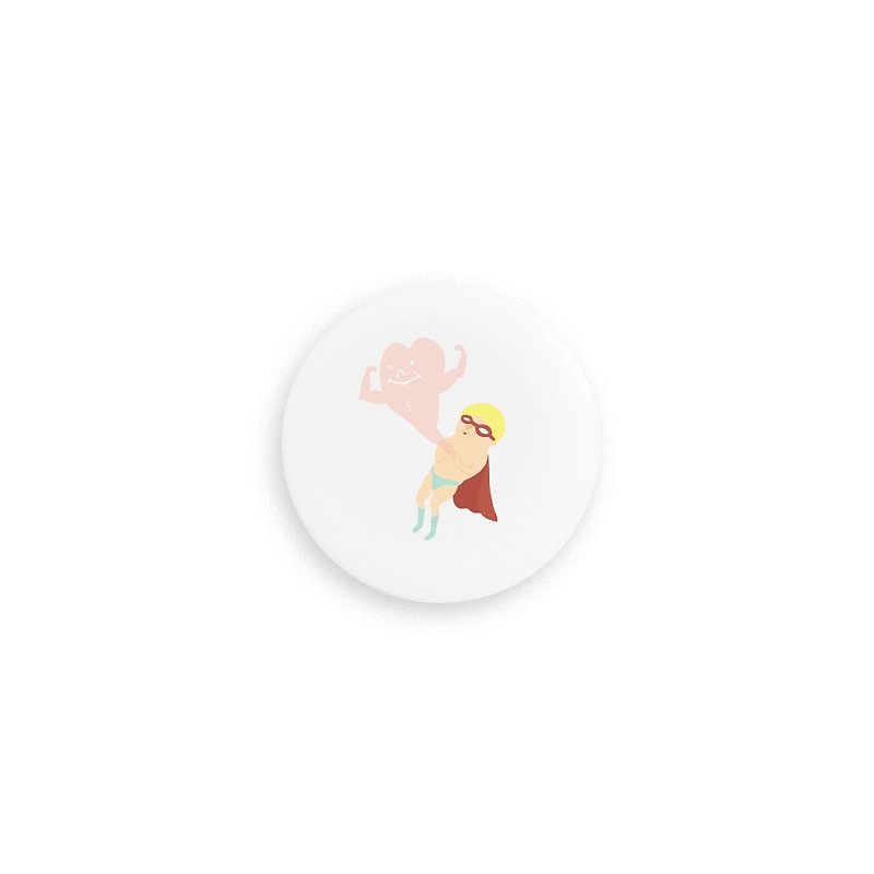 勇氣(5.8cm) - 磁石貼/磁鐵 - 其他金屬 粉紅色