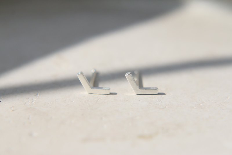 Silver earring 0953 (backlash） - Earrings & Clip-ons - Other Metals White
