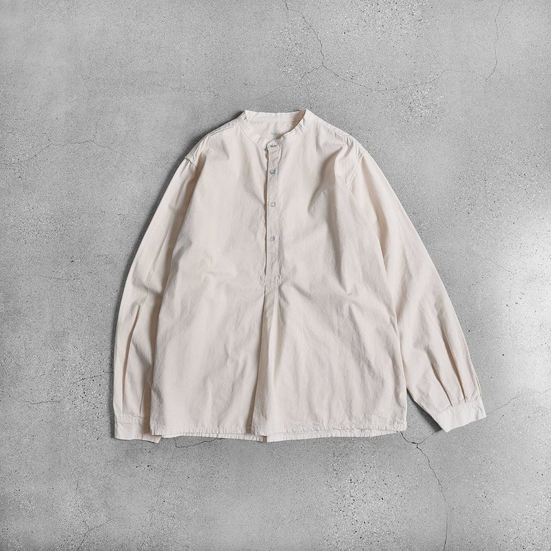 保加利亞軍隊襯衫Pullover Shirt / Vintage 古著 / 歐洲軍裝 - 其他 - 棉．麻 白色