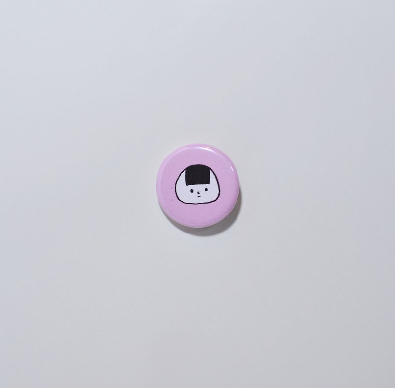 【New】 rice ball cans Batch pink rice ball - เข็มกลัด/พิน - พลาสติก สึชมพู