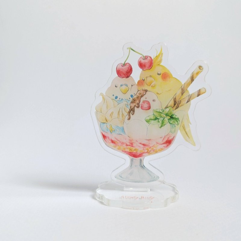 鳥鳥聖代壓克力立牌 - 擺飾/家飾品 - 壓克力 多色