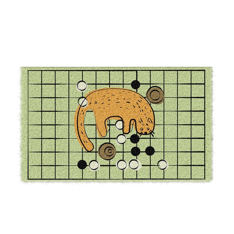 Cat and Go Scraping Mud Floor Mat - พรมปูพื้น - เส้นใยสังเคราะห์ สีเขียว