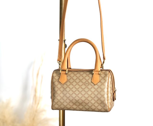 CELINE セリーヌ マカダム ショルダーバッグ ベージュ トート