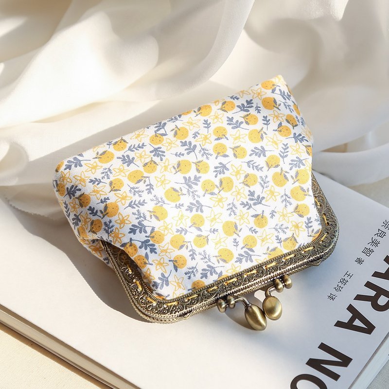 獨家 coin purse 零錢包 口紅包 禮物交換 聖誕禮物 尾牙禮物 - 零錢包/小錢包 - 棉．麻 多色