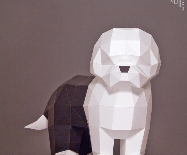 DIY手作り3Dペーパーモデル犬シリーズ-古代英語の牧羊犬 - ショップ