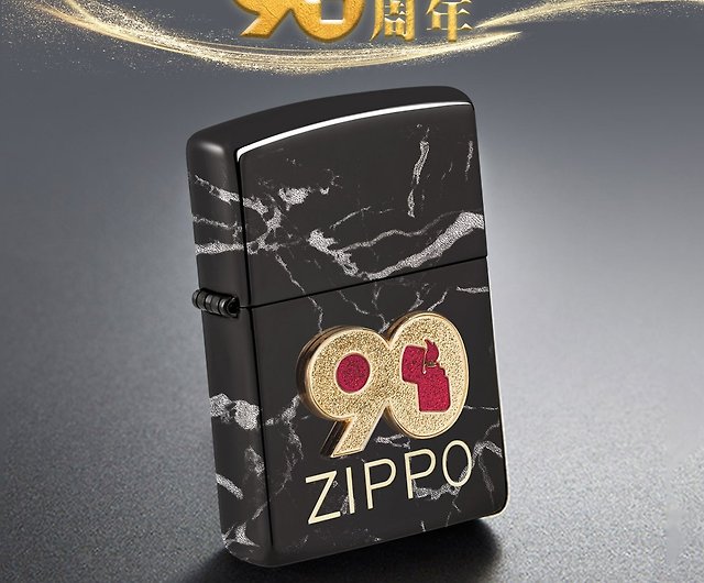 ZIPPO official flagship store] Pattern embossed pattern (bright gold)  windproof lighter ZA-3-163A - Shop zippo Other - Pinkoi