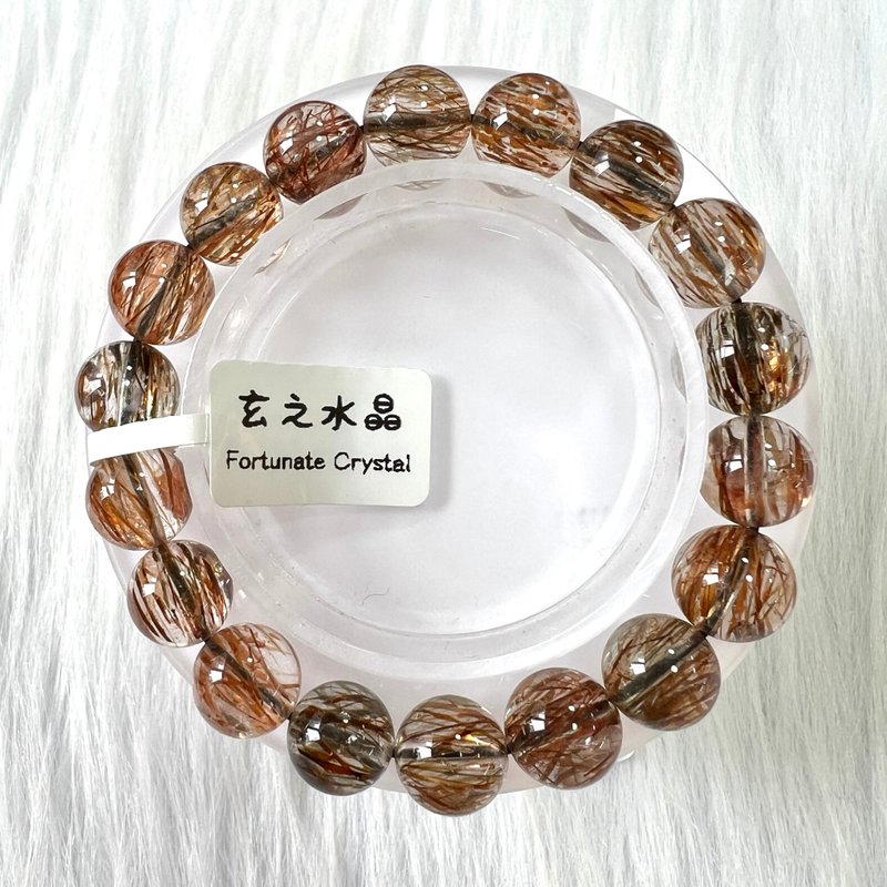 黑金超七手串 | 水晶 | 水晶手串 | 水晶手鏈 | 水晶手鍊 - 手鍊/手環 - 水晶 金色