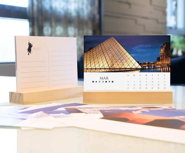 2024 卓上カレンダー 月間カレンダー 年間カレンダー フランス パリ