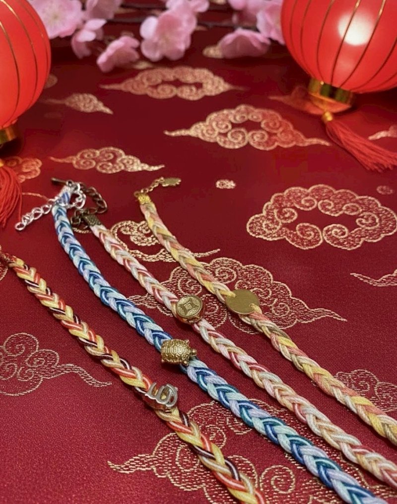 幸運繩手鍊編織-可刻印名字喔 - 戶外/室內活動 - 棉．麻 