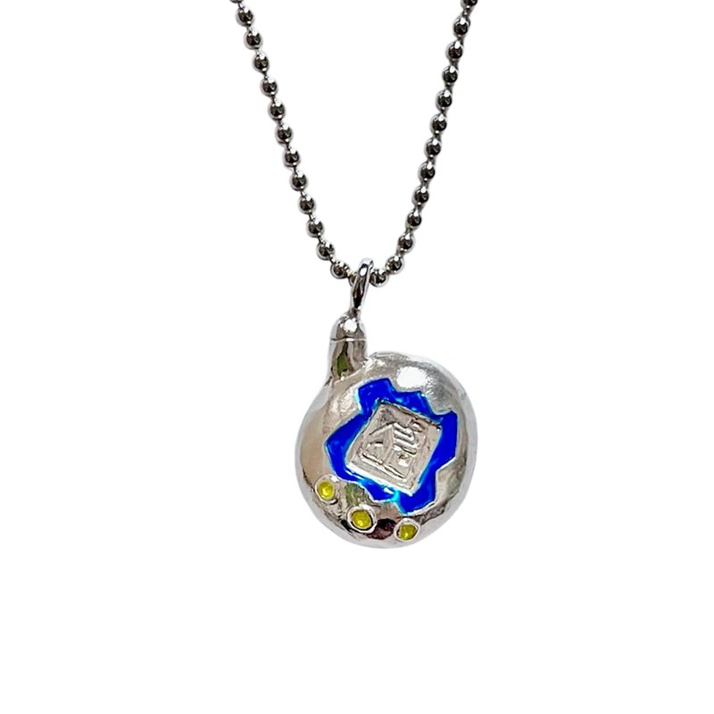 ibaso Stationery store ~tamagotchi necklace~ - สร้อยคอ - เงิน สีเงิน