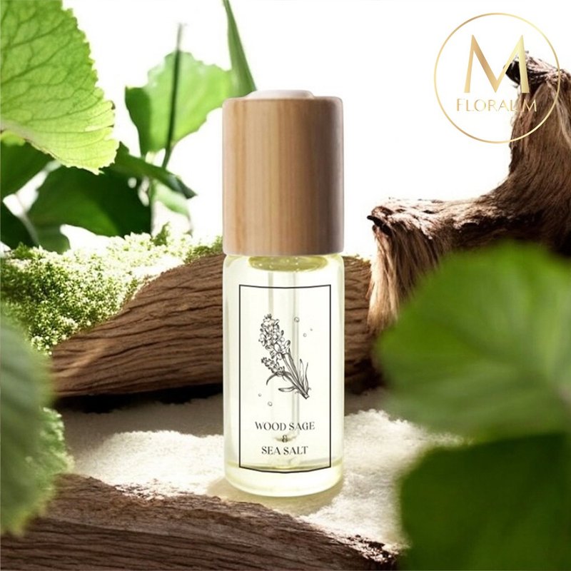海鹽鼠尾草空間香氛油15ml - 香氛/精油/擴香 - 玻璃 藍色